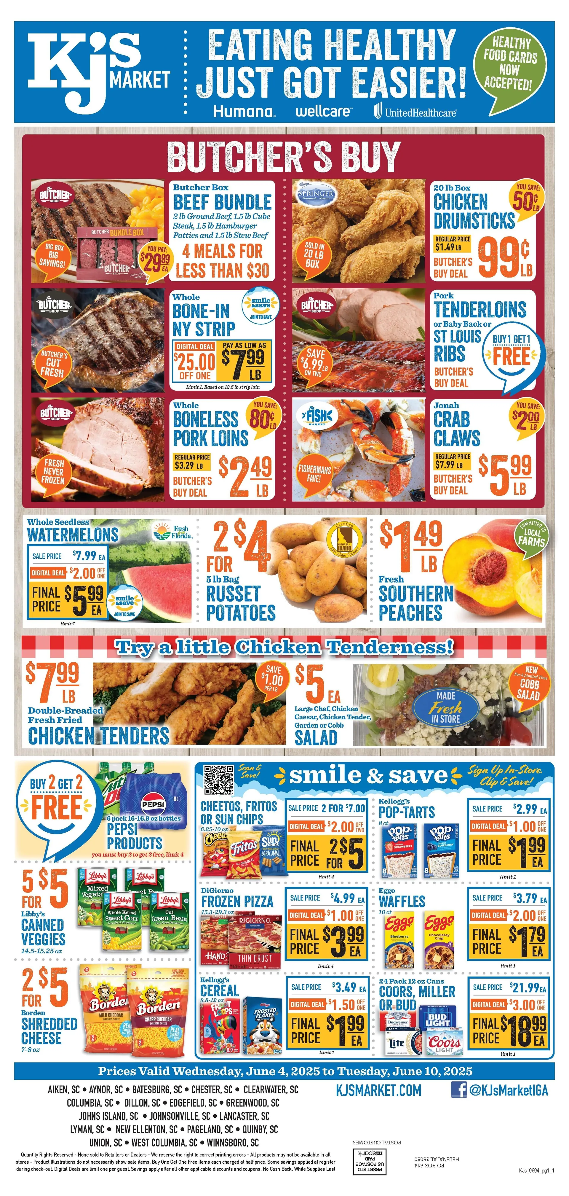 Weekly ad KJ´s Market  Sales from June 4 to June 10 2025 - Page 