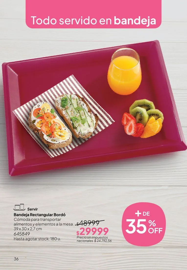 Ofertas de  Ofertas Tupperware  9 de junio al 30 de junio 2026 - Página 36 del catálogo