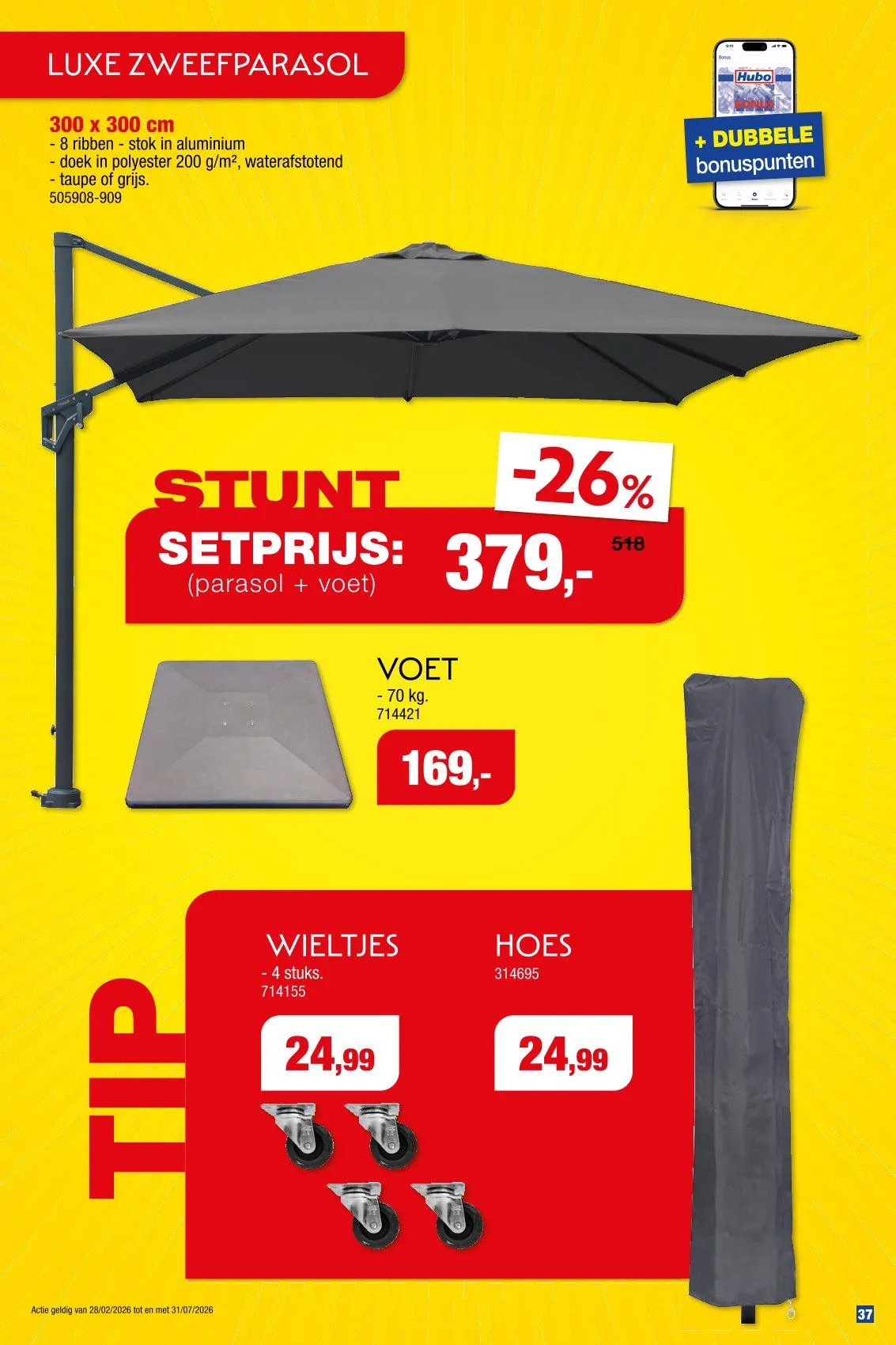 Hubo folders van 18 maart tot 31 juli 2026 - Folder pagina 37