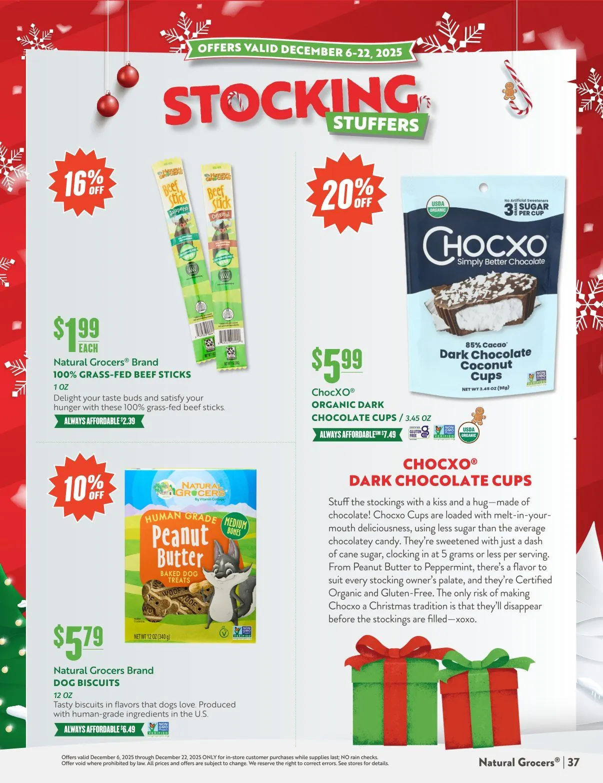Weekly promotion Natural Grocers Sales spanning from December 6 to December 12 2025 - Page 37 for Catalogue 365