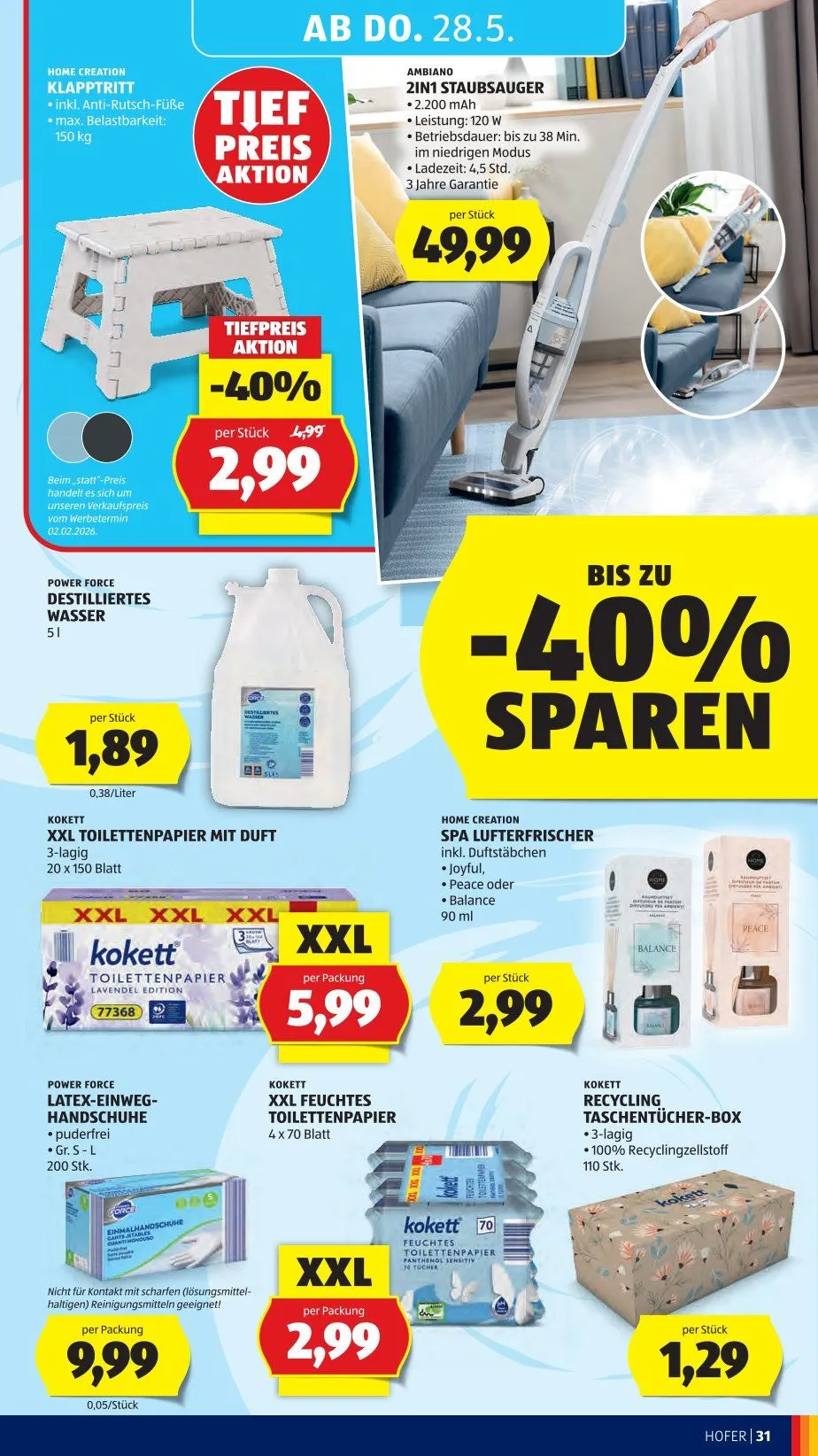  Hofer Prospekte von 22. Mai bis 28. Mai 2026 - Flugblätt seite  37