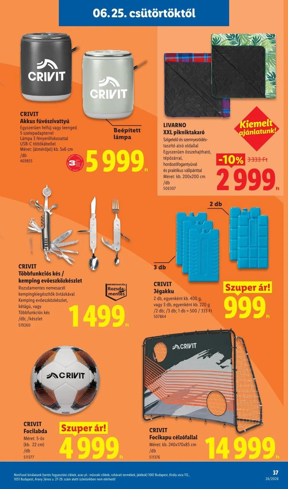 Katalógus Lidl legfrissebb ajánlatai június 25.-tól július 7.-ig 2026. - Oldal 37