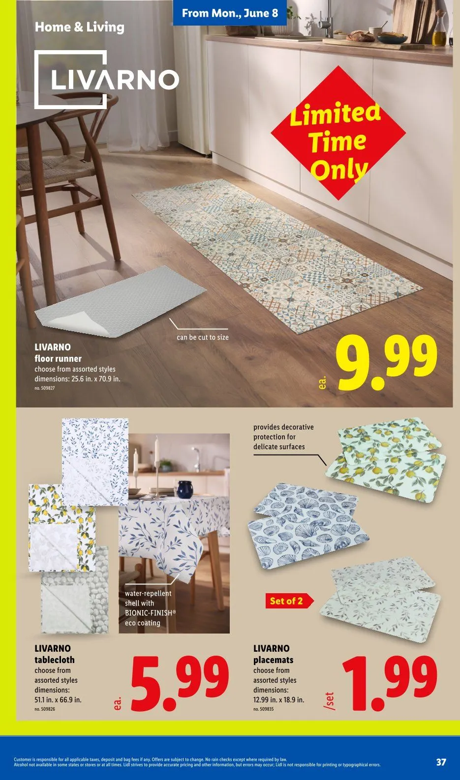 Weekly promotion Lidl Sales spanning from June 3 to June 9 2026 - Page 37 for Catalogue 365
