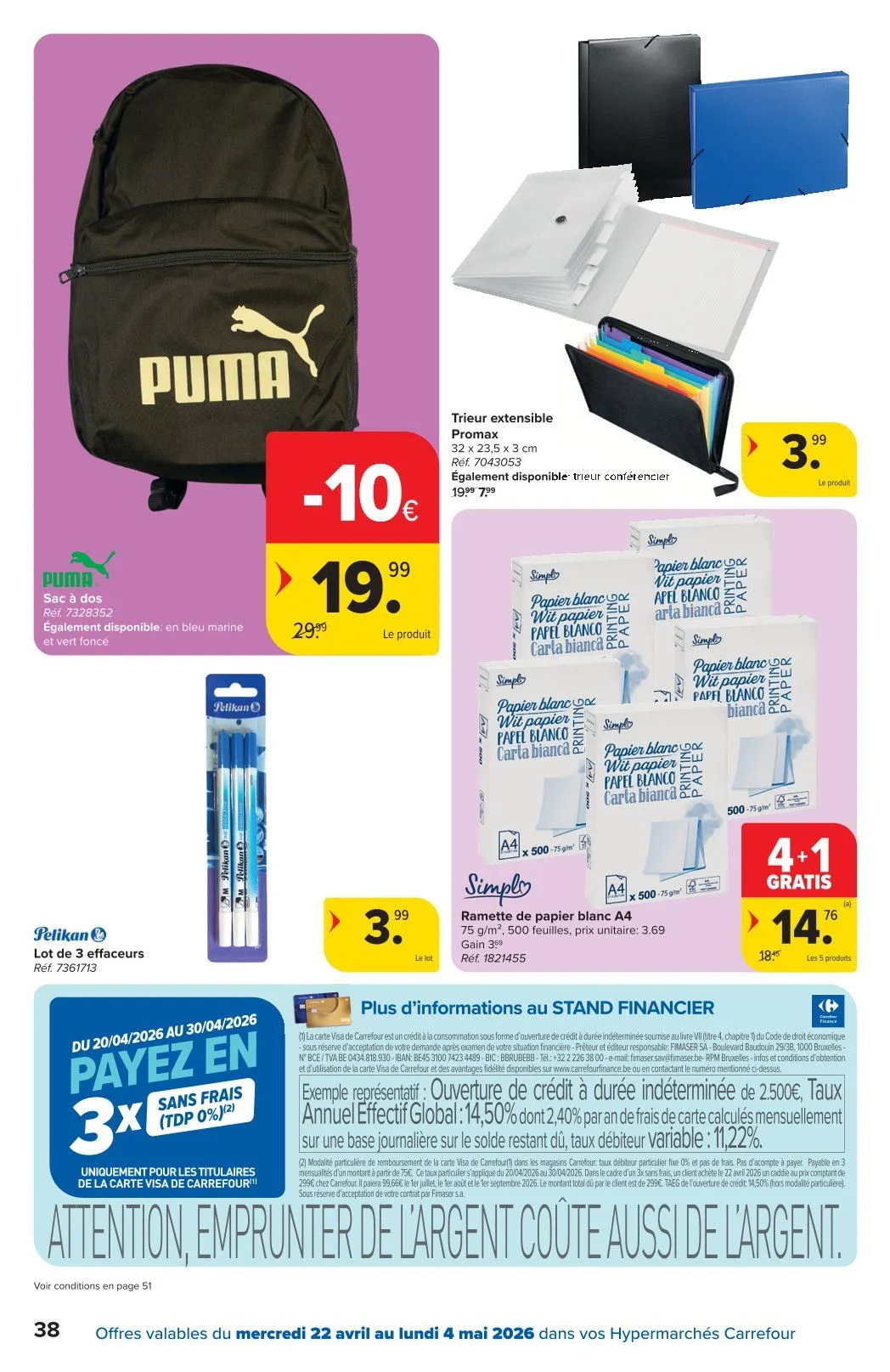 Carrefour folders van 22 april tot 4 mei 2026 - folder pagina 38