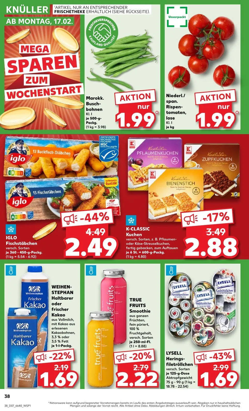 Kaufland Prospekt von 13. Februar bis 19. Februar 2025 - Prospekt seite 38