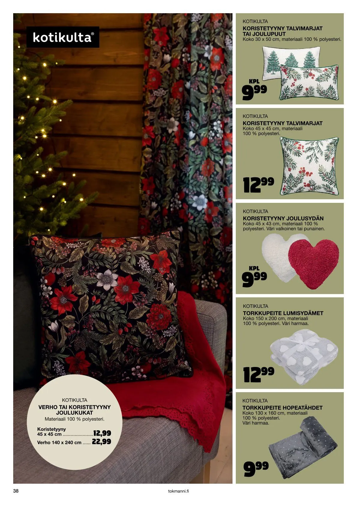  Tokmanni Tarjoukset voimassa alkaen 28. marraskuuta - 24. joulukuuta 2025 - Tarjouslehti sivu 38