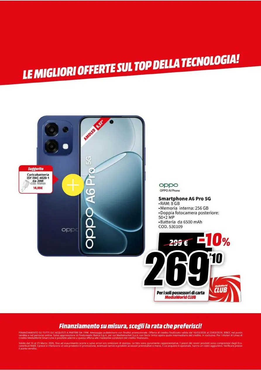 Volantini MEDIAWORLD da 16 marzo a 23 marzo di 2026 - Pagina del volantino 38