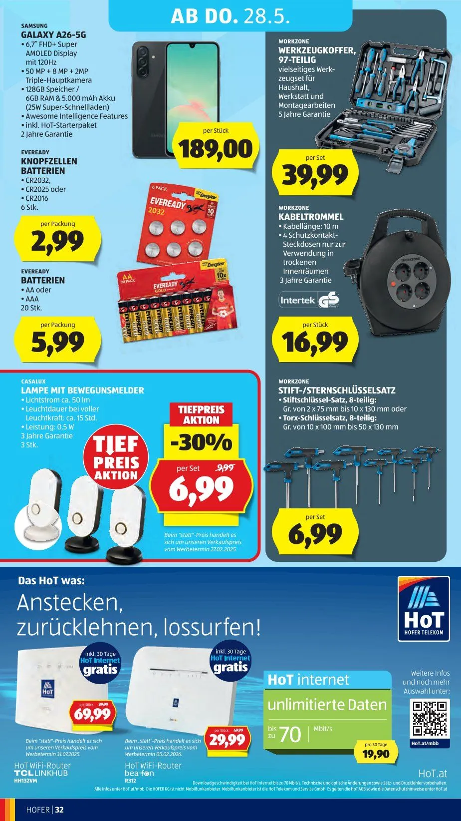  Hofer Prospekte von 22. Mai bis 28. Mai 2026 - Flugblätt seite  38