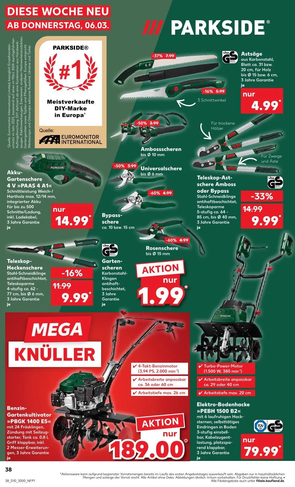 Kaufland Prospekt von 6. März bis 12. März 2025 - Prospekt seite 38