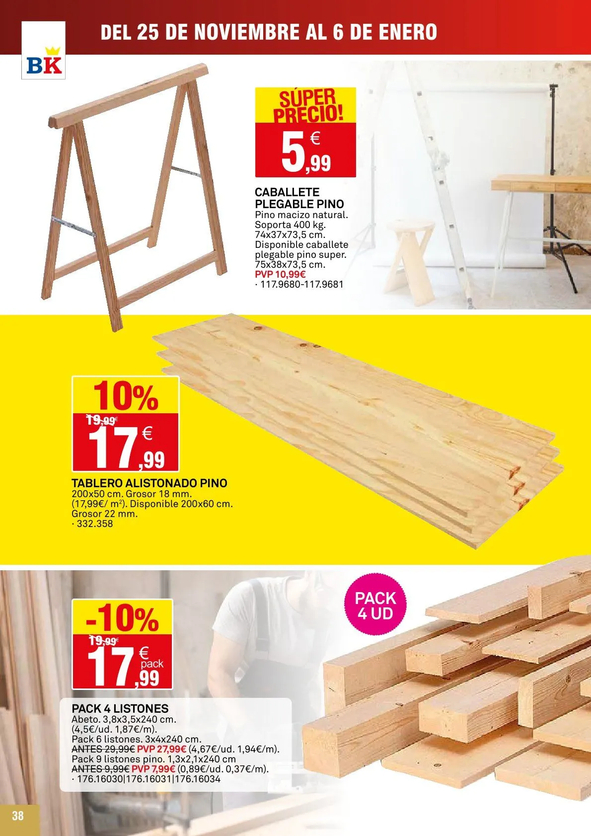 Catálogo de Bricoking Ofertas 25 de noviembre al 6 de enero 2026 - Página 38