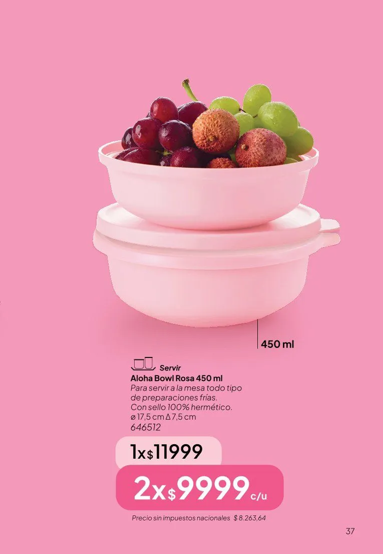 Ofertas de  Ofertas Tupperware  9 de junio al 30 de junio 2026 - Página 37 del catálogo