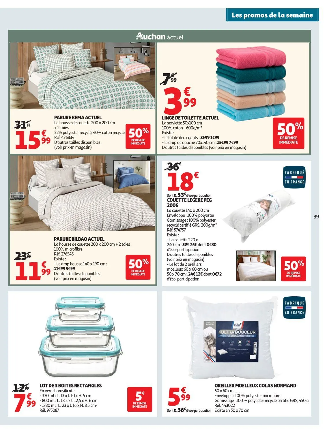 Catalogues Auchan du 21 juillet au 2 août 2026 - Catalogue page 39