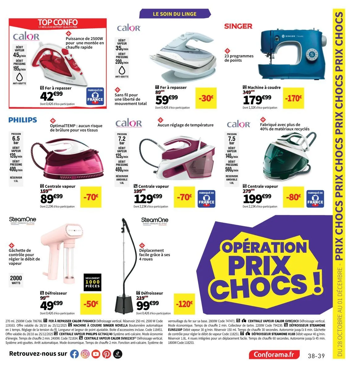 Catalogues Conforama du 28 octobre au 25 décembre 2025 - Catalogue page 39