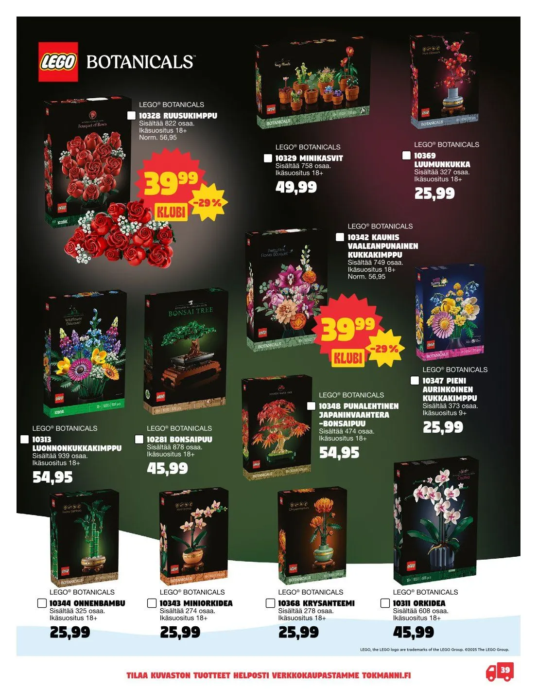  Tokmanni Tarjoukset voimassa alkaen 3. marraskuuta - 24. joulukuuta 2025 - Tarjouslehti sivu 39