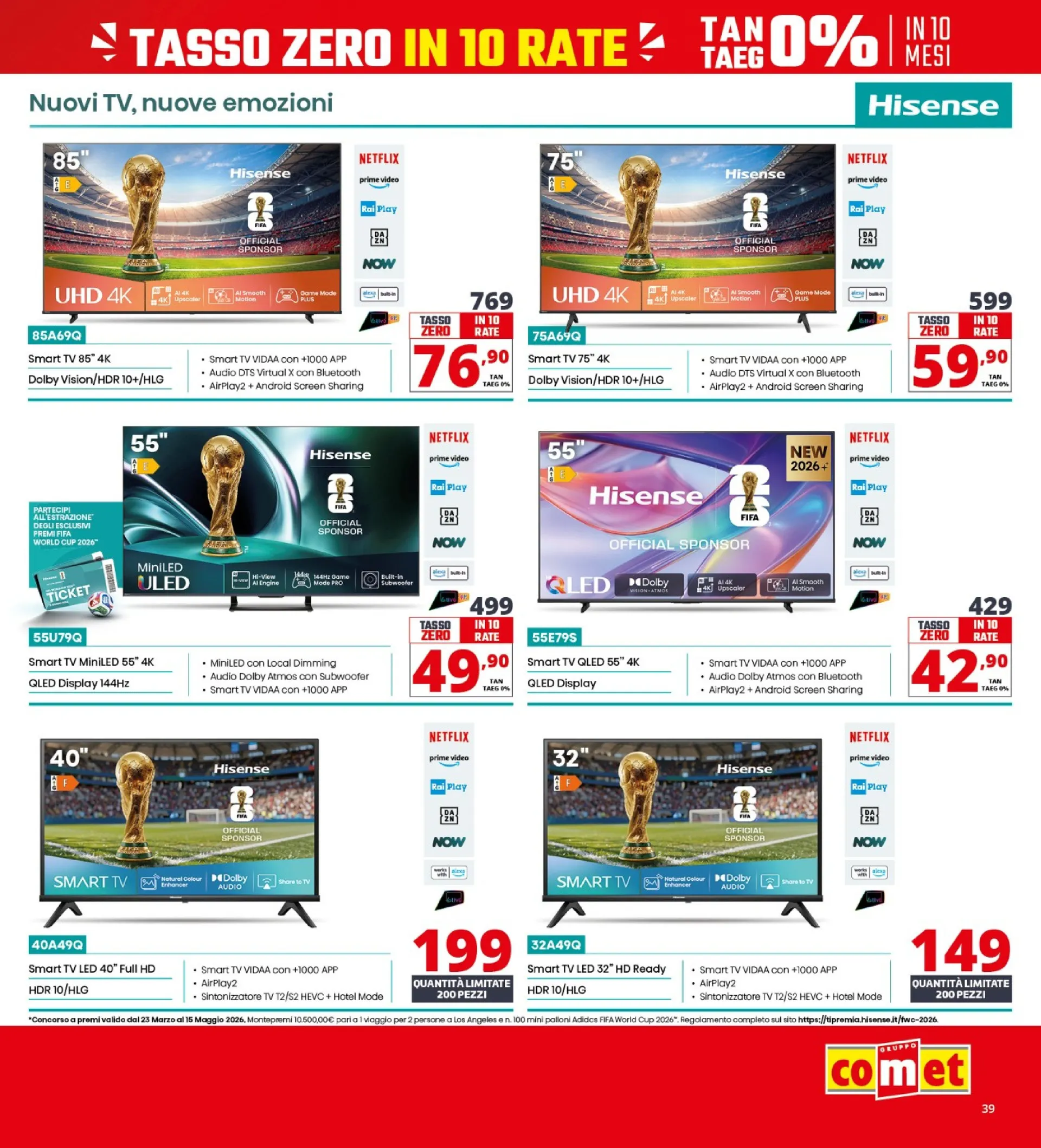 Comet Volantino da 9 aprile a 22 aprile di 2026 - Pagina del volantino 39