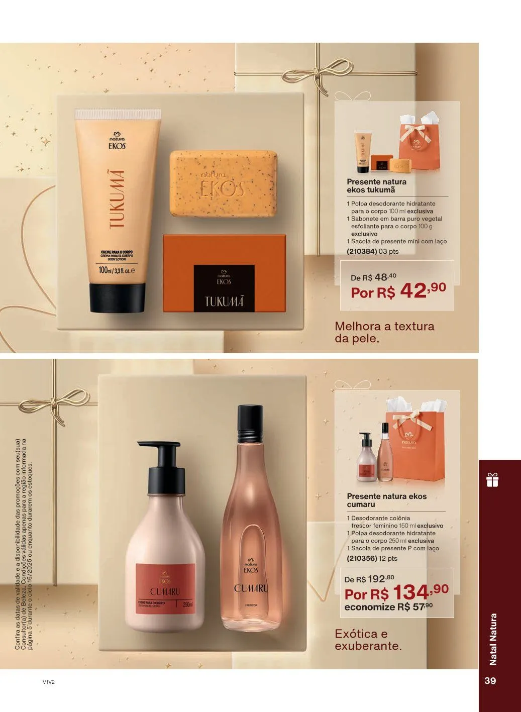Encarte de Natura Ofertas 1 de outubro até 31 de outubro 2025 - Pagina 39