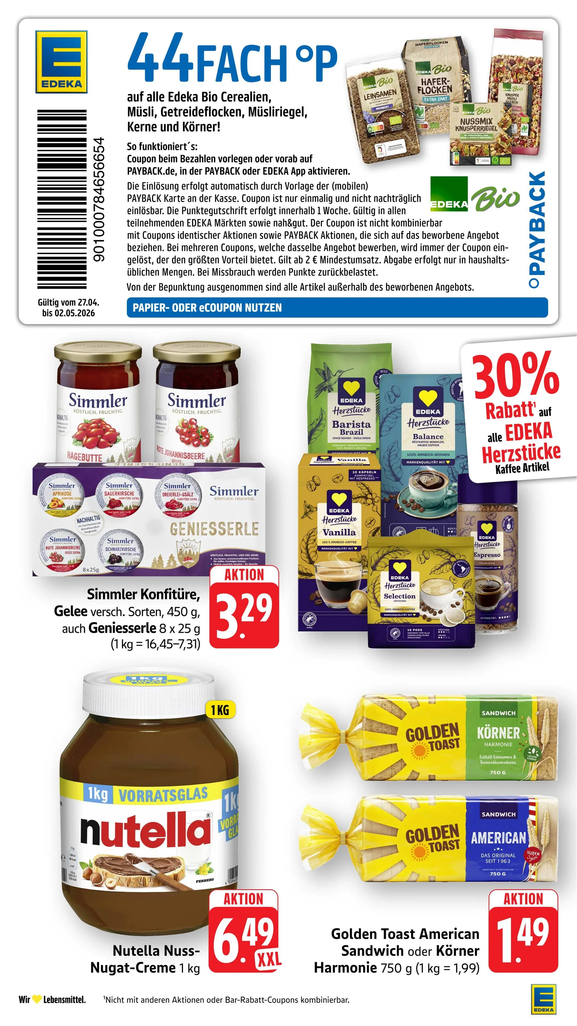 Edeka Angebote von 26. April bis 24. Mai 2026 - Prospekt seite 39