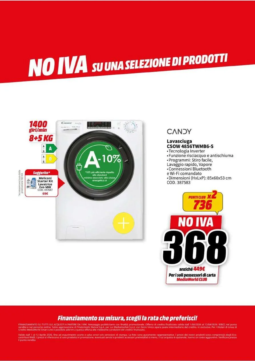 Volantini MEDIAWORLD da 1 aprile a 12 aprile di 2026 - Pagina del volantino 39