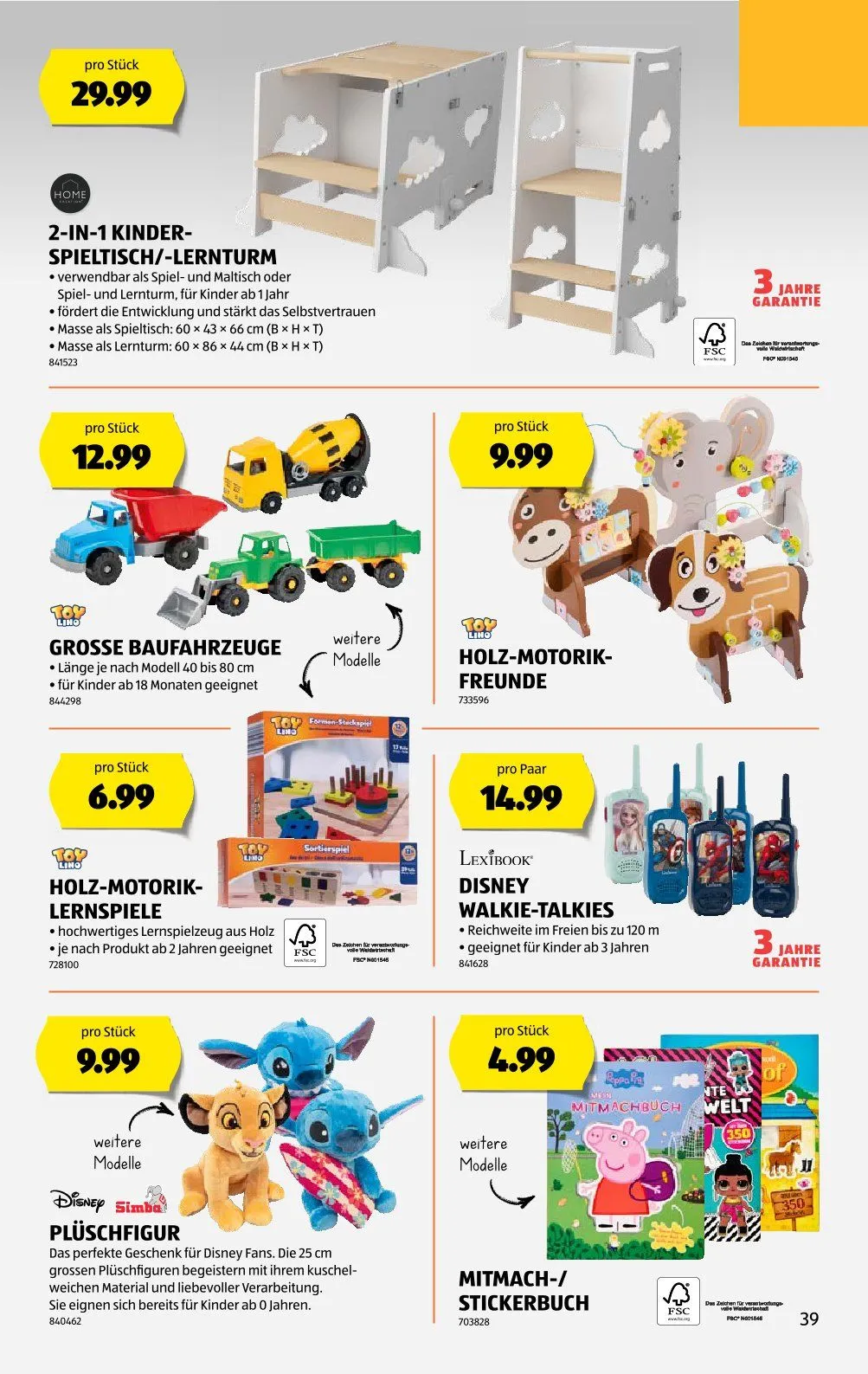 Aldi Prospekt von 6. März bis 12. März 2025 - Prospekt seite  39