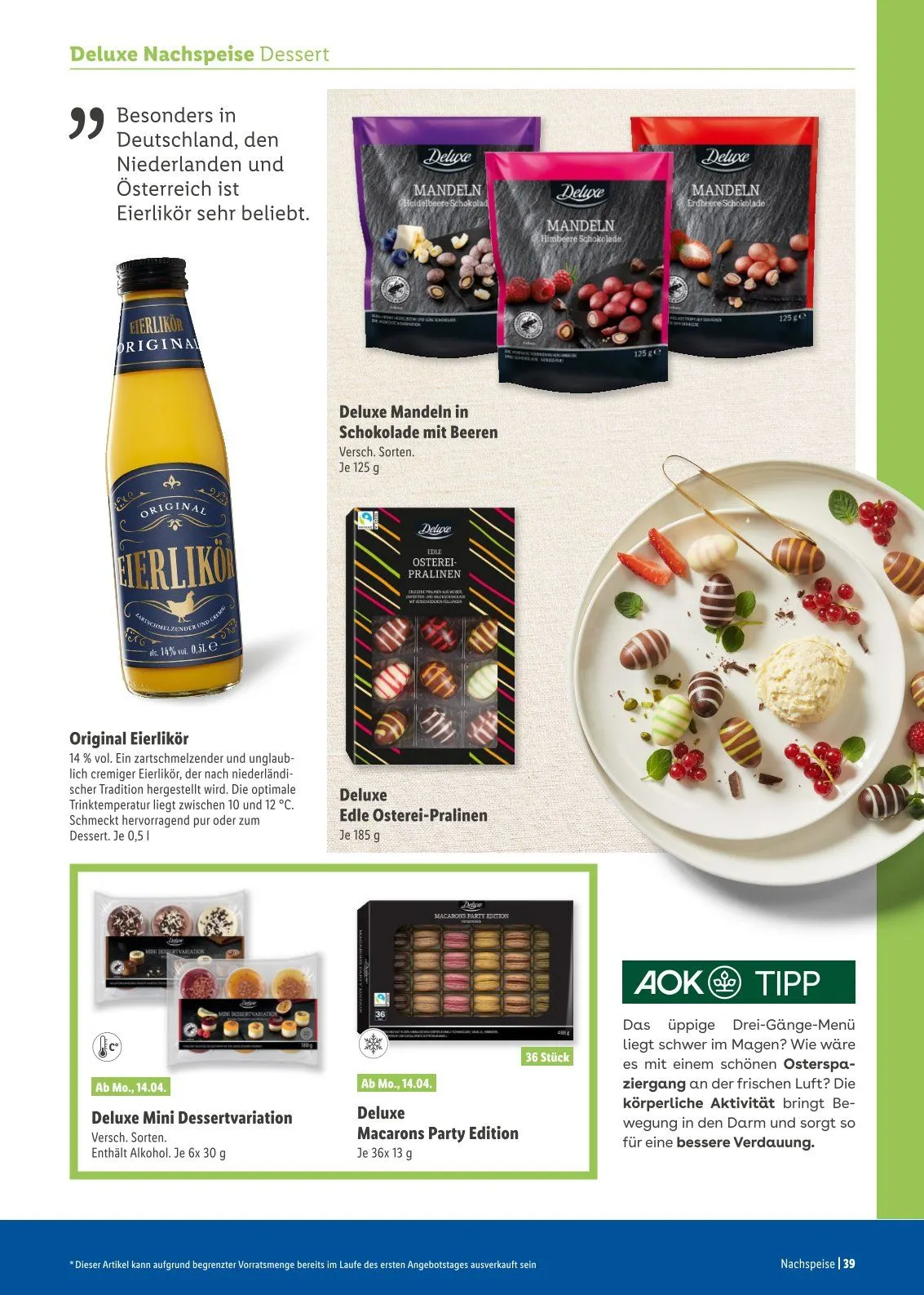 Lidl Prospekt von 25. März bis 20. April 2025 - Prospekt seite 39