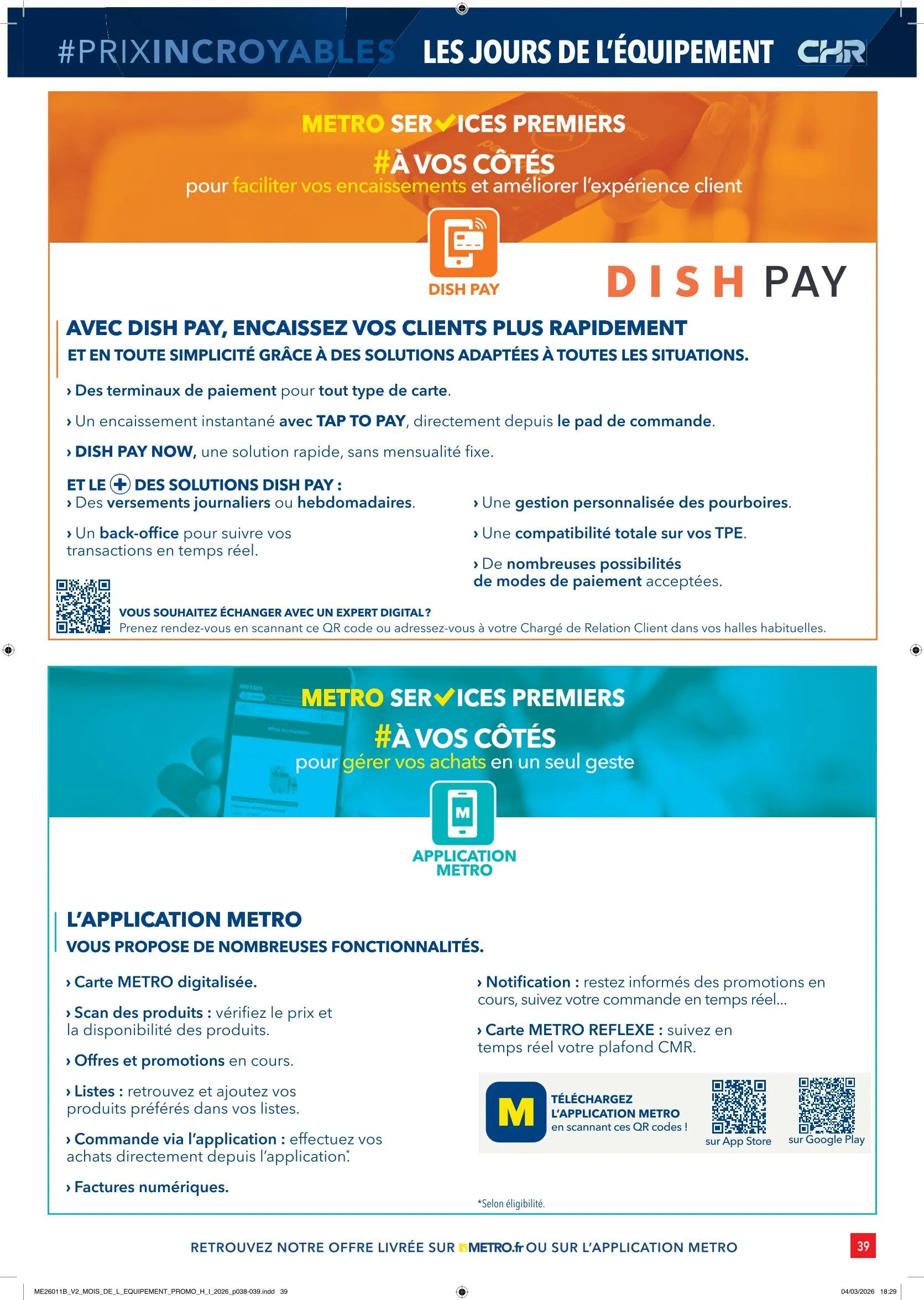 Catalogues Metro FR du 26 mars au 20 mai 2026 - Catalogue page 39