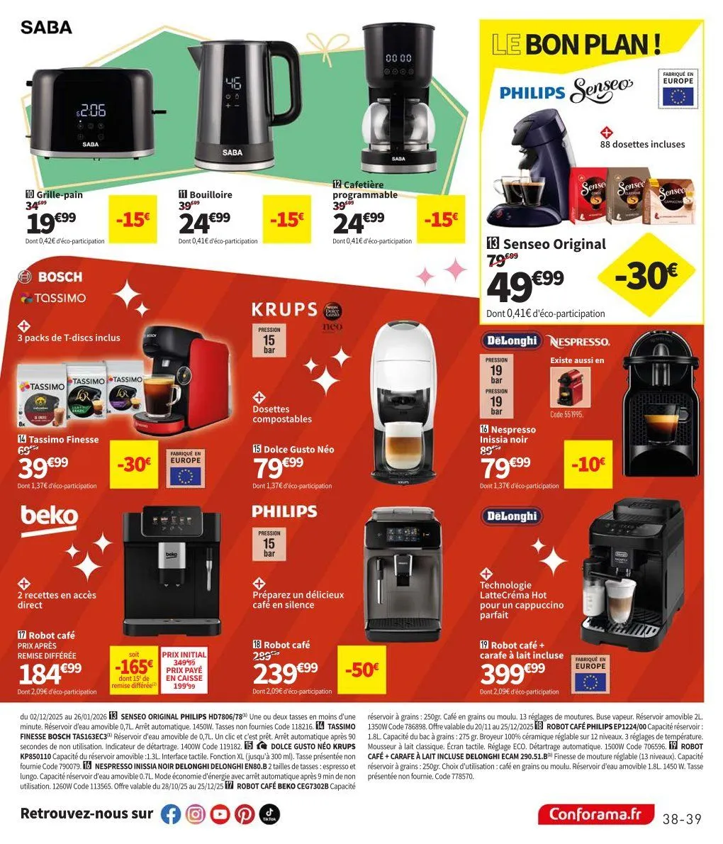 Conforama Catalogue du 1 décembre au 25 décembre 2025 - Catalogue page 39