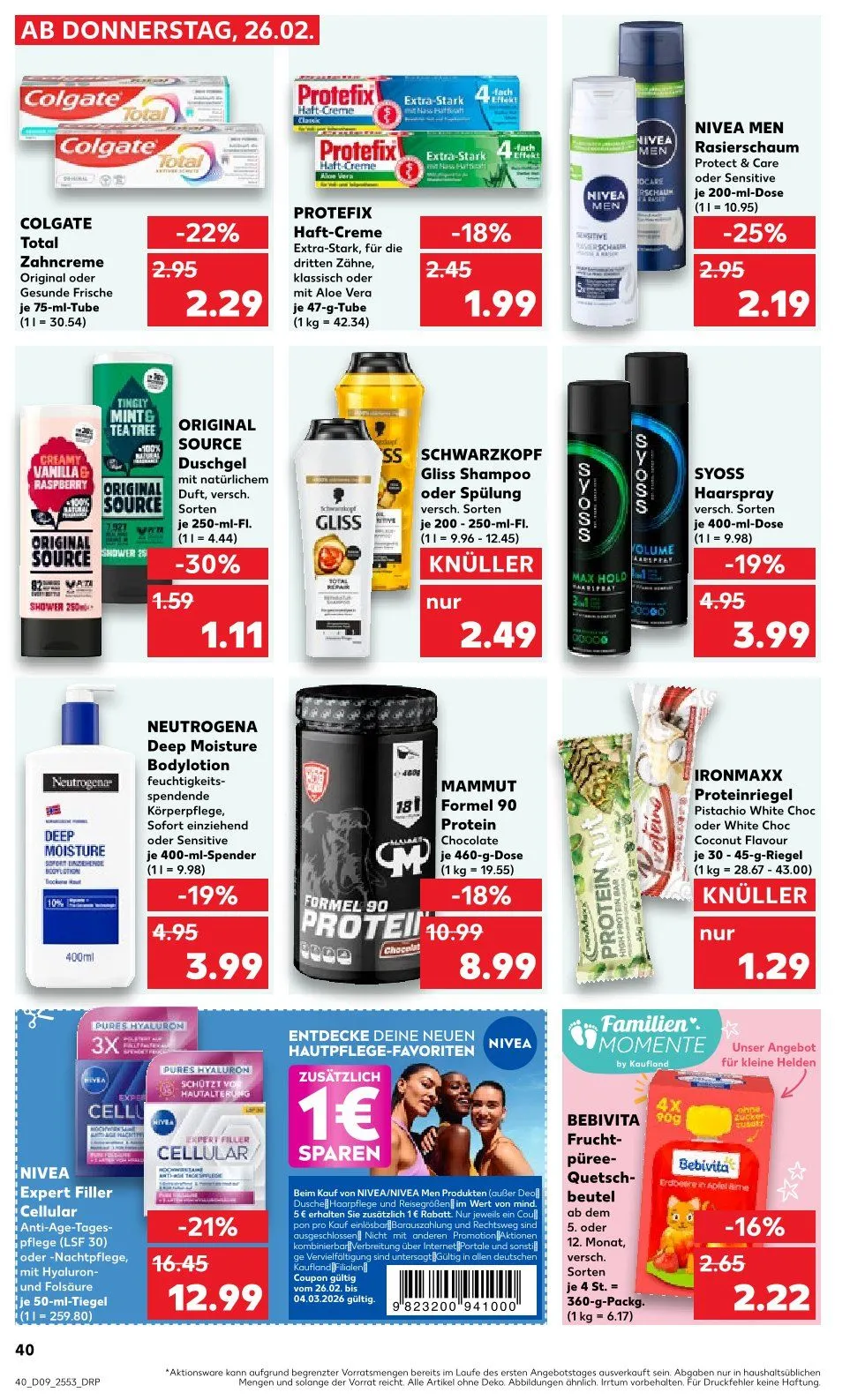 Kaufland Angebote von 27. Februar bis 4. März 2026 - Prospekt seite 40