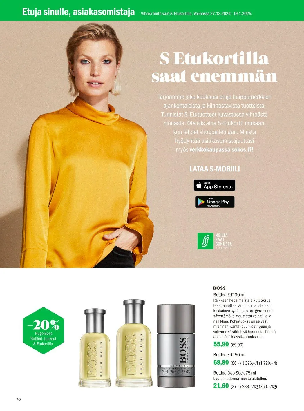 Sokos Tarjoukset voimassa alkaen 8. tammikuuta - 19. tammikuuta 2025 - Tarjouslehti sivu 40