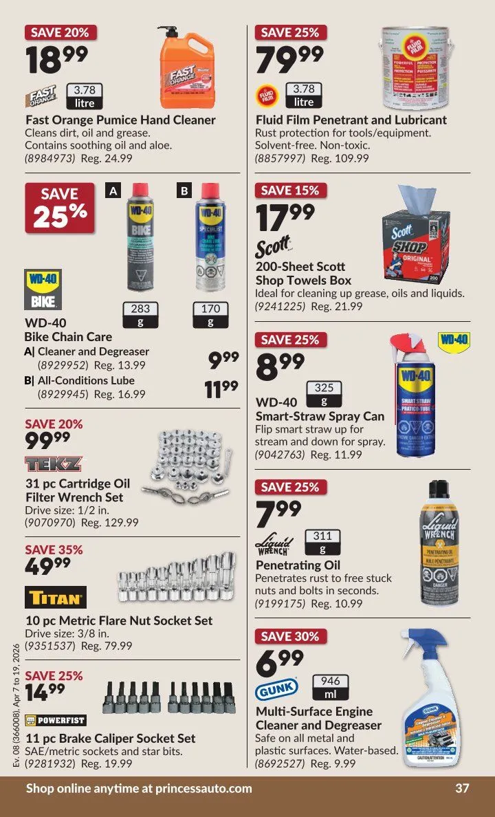 Princess Auto Sales from April 7 to April 19 2026 - flyer page 40