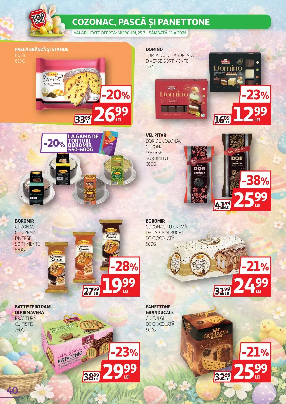 Catalog Ofertă de neratat specială Auchan de la 25 martie până la 11 aprilie 2026 - Revista Pagina 40