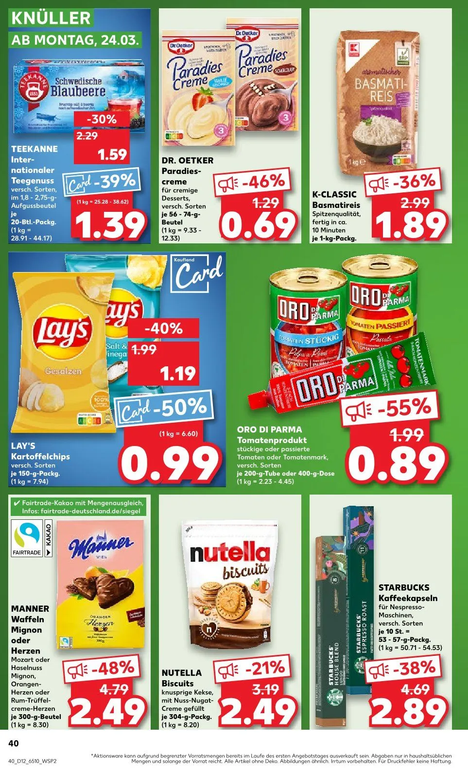Kaufland Prospekt von 20. März bis 26. März 2025 - Prospekt seite 40