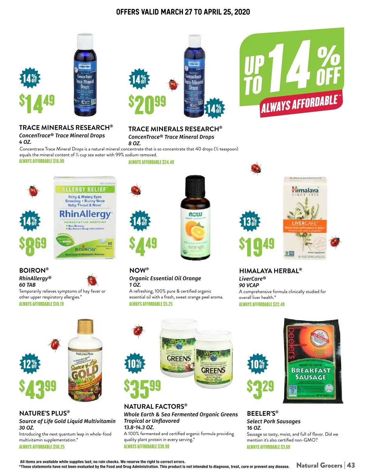 Weekly ad Natural Grocers sales from November 1 to November 30 2024 - Page 40
