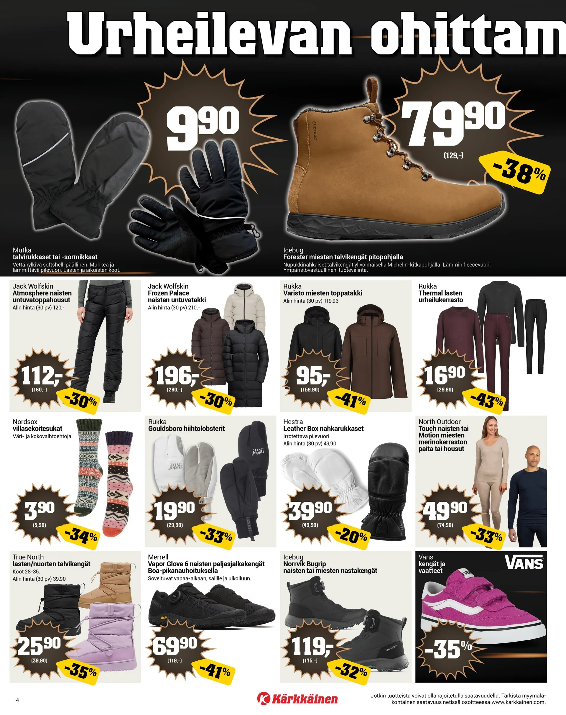 Kärkkäinen Black Friday Tarjoukset voimassa alkaen 19. marraskuuta - 2. joulukuuta 2025 - Tarjouslehti sivu 4