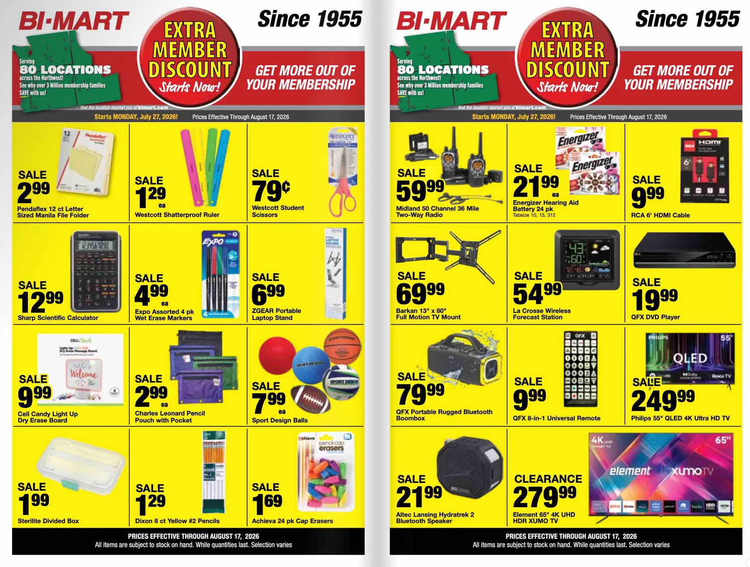 Weekly ad BI-MART Sales from July 27 to August 17 2026 - Page 4
