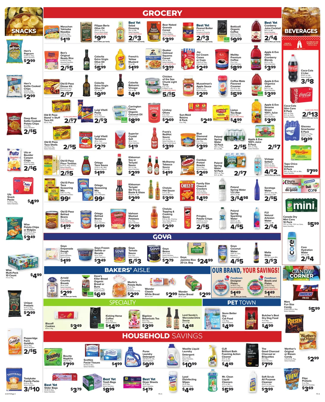 Weekly promotion Foodtown Sales spanning from April 24 to April 30 2026 - Page 4 for Catalogue 365