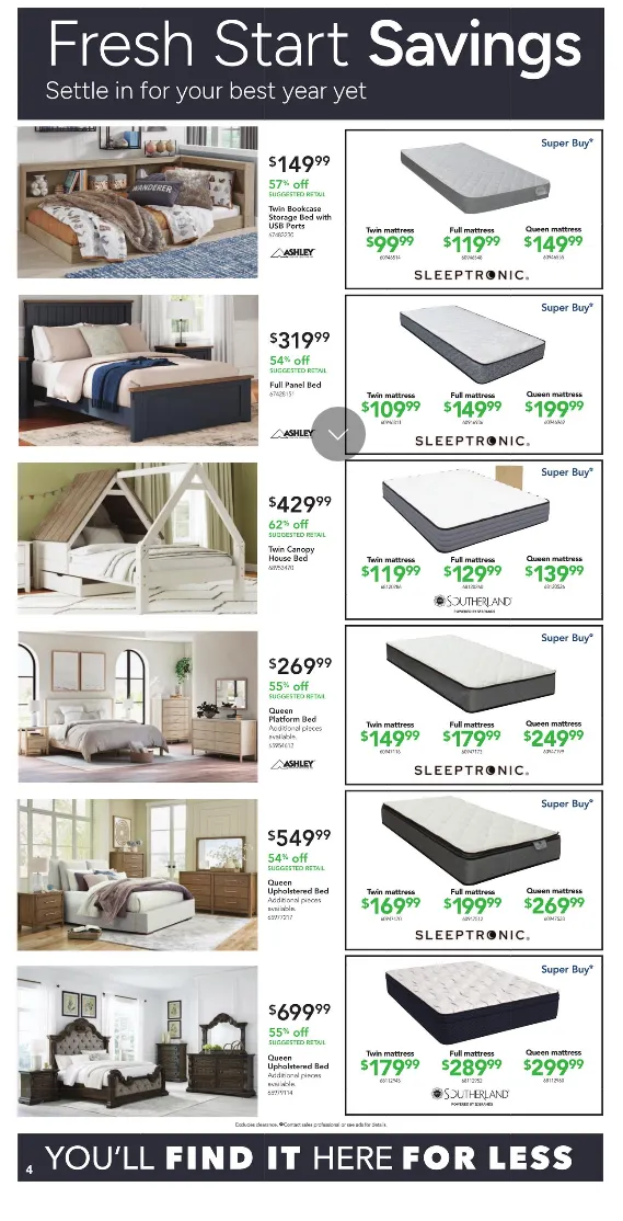 Weekly ad  Nebraska Furniture Mart Sales from December 31 to January 6 2026 - Page 4