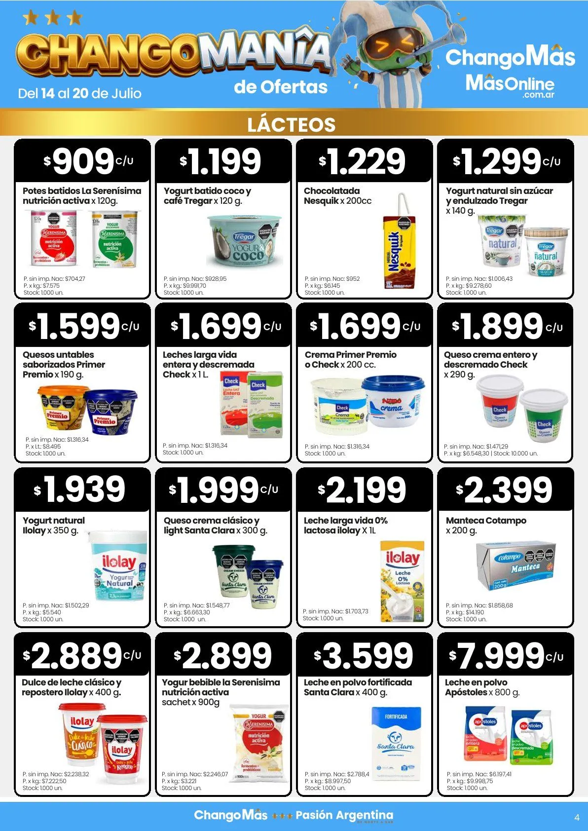 Ofertas de Changomas  Ofertas 14 de julio al 20 de julio 2026 - Página 4 del catálogo