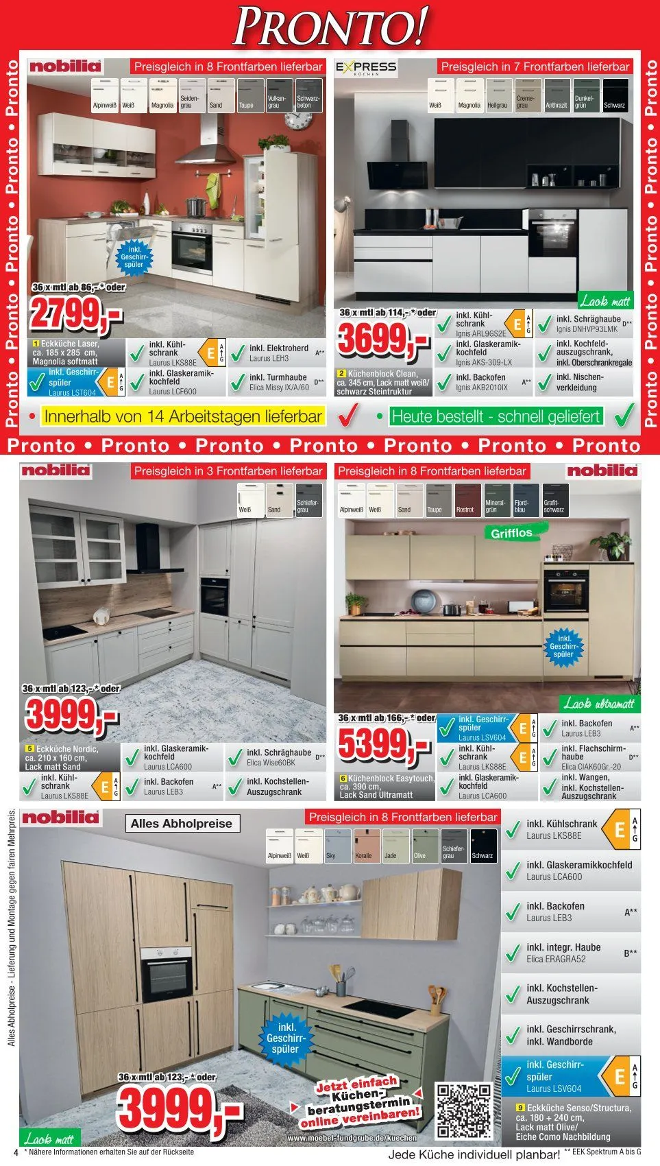 Möbelfundgrube Prospekte  von 30. Oktober bis 2. November 2025 - Prospekt seite 4