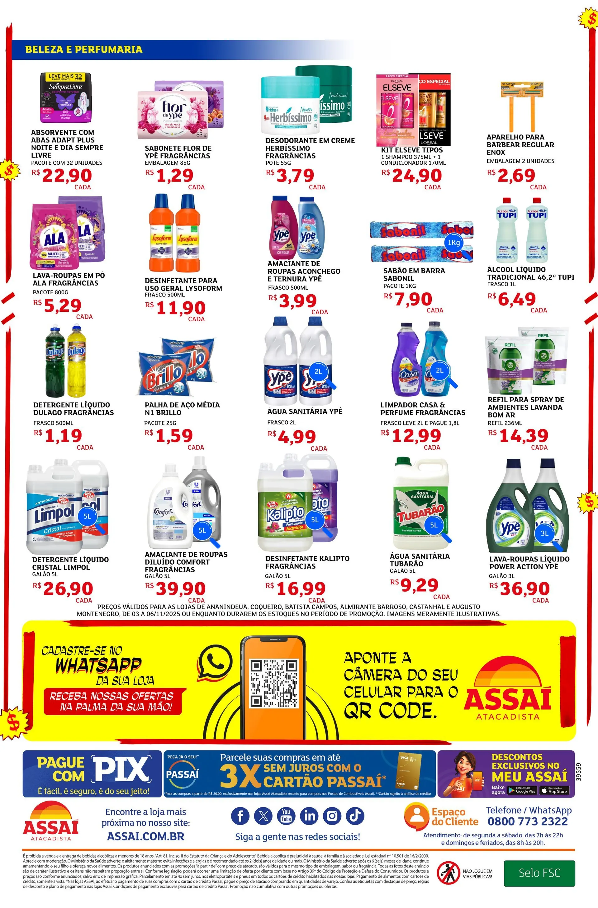 Encarte de  Folhetos Assaí Atacadista  3 de novembro até 6 de novembro 2025 - Pagina 4