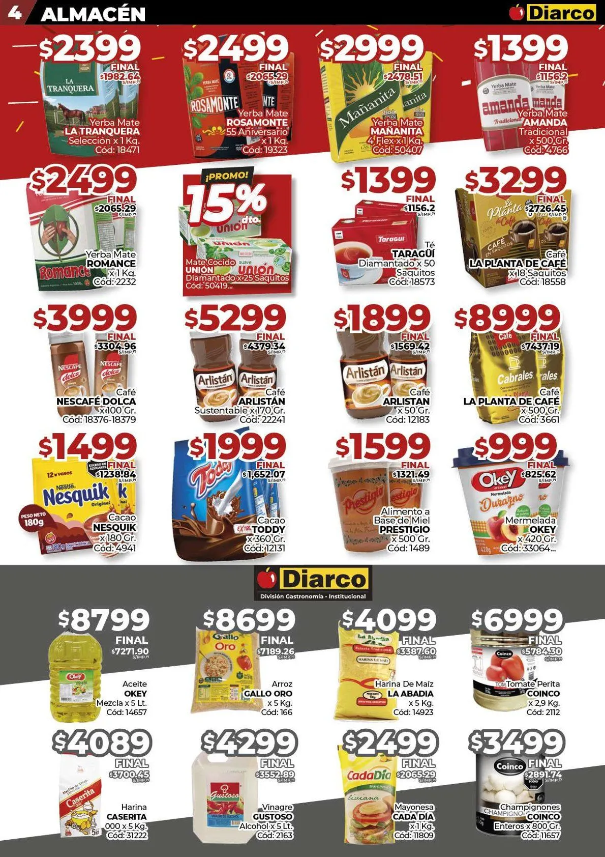 Ofertas de Diarco Ofertas de la semana 21 de julio al 25 de julio 2025 - Página 4 del catálogo