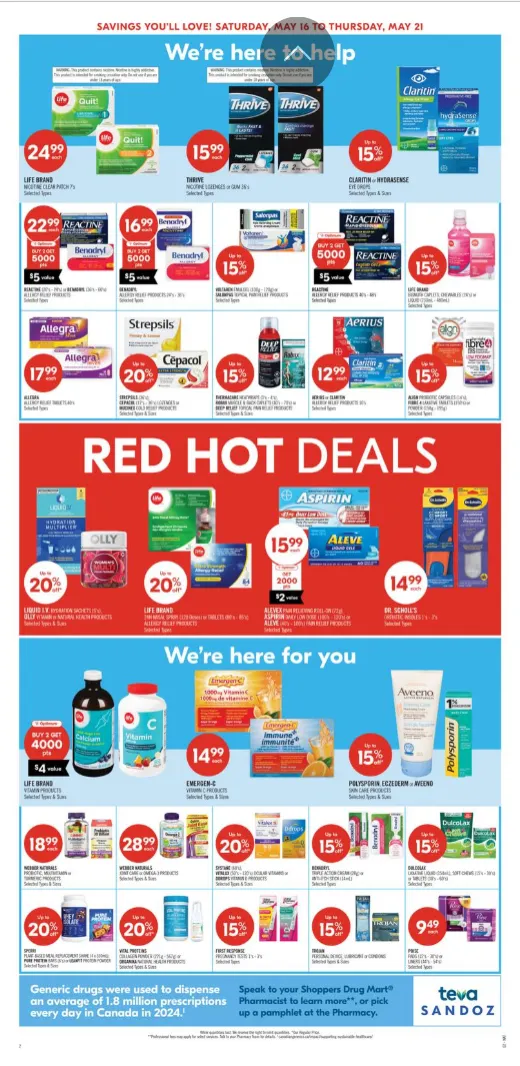 Shoppers Drug Mart Sales from May 16 to May 21 2026 - flyer page 4