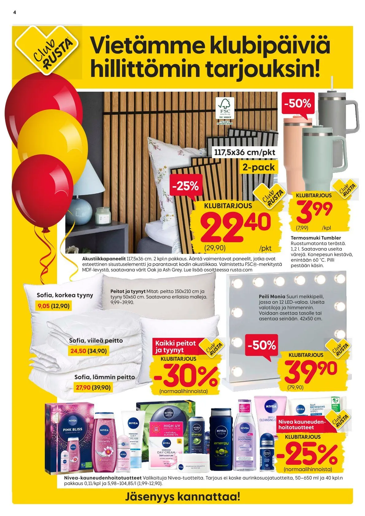 Kaupan Rusta uusimmat tarjoukset voimassa alkaen 27. lokakuuta - 2. marraskuuta 2025 - Tarjouslehti sivu 4