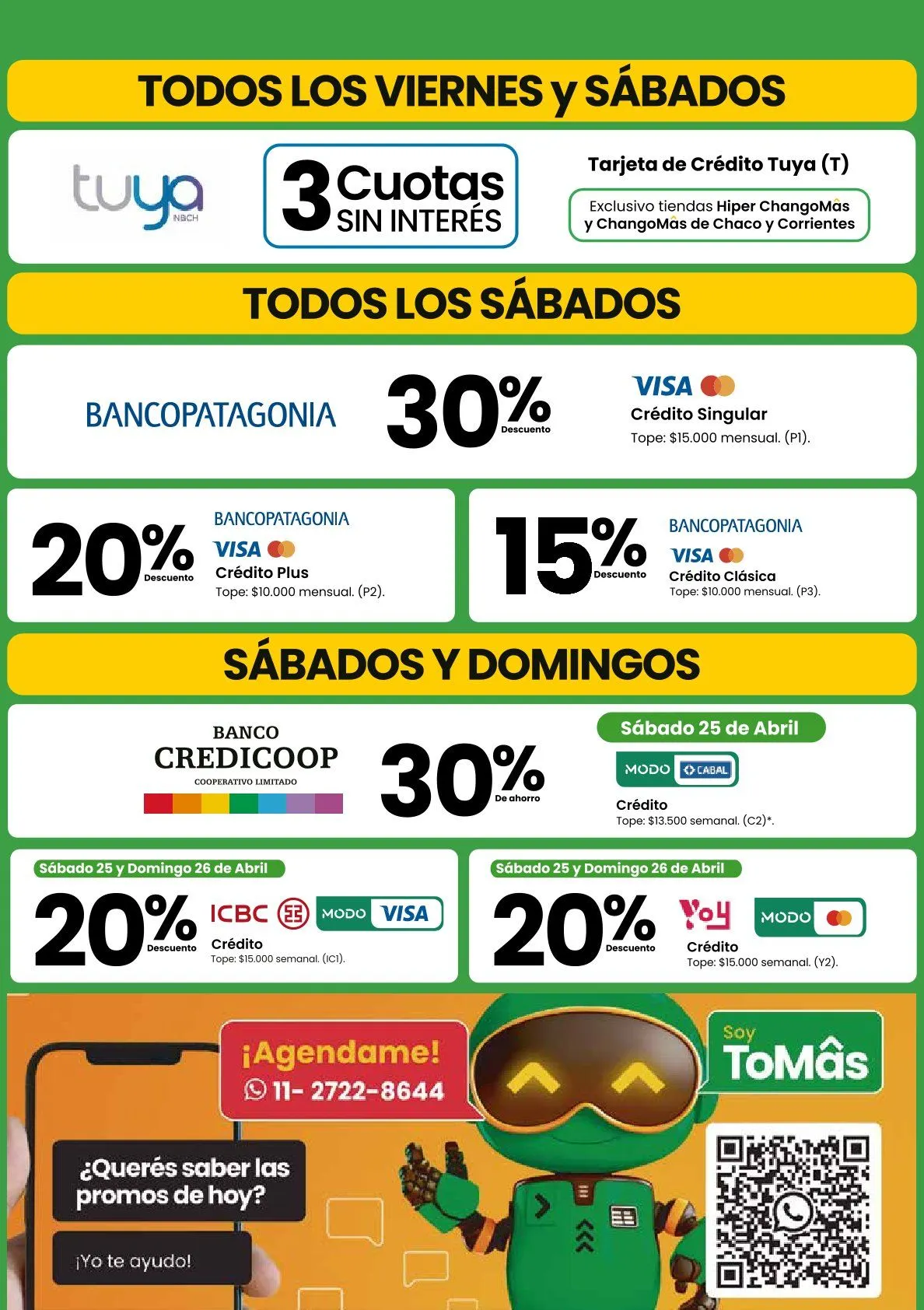 Ofertas de Changomas Ofertas 7 de abril al 13 de abril 2026 - Página 4 del catálogo