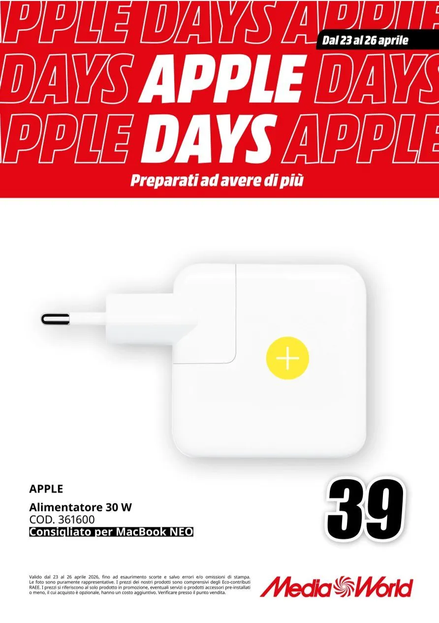 Volantini MEDIAWORLD da 23 aprile a 26 aprile di 2026 - Pagina del volantino 4