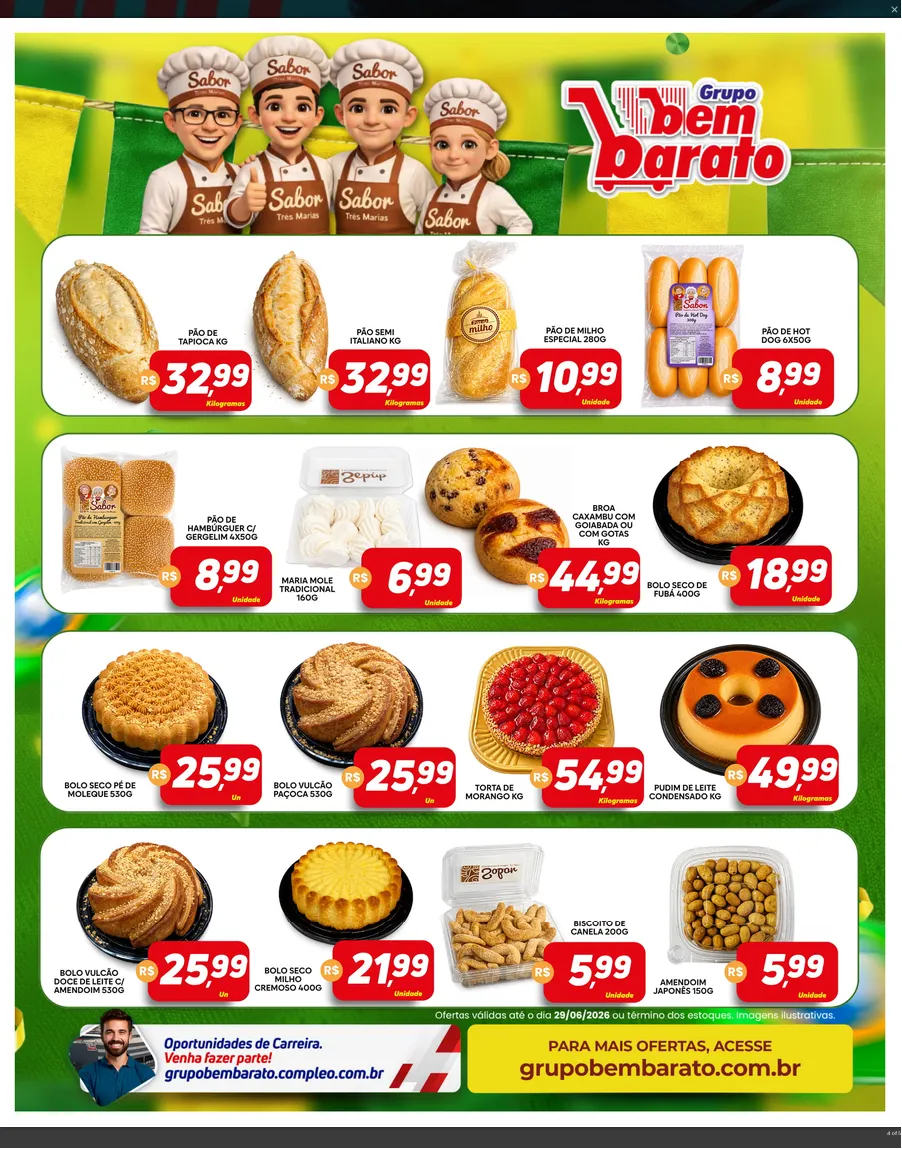 Encarte de Folhetos Bem Barato 23 de junho até 29 de junho 2026 - Pagina 4