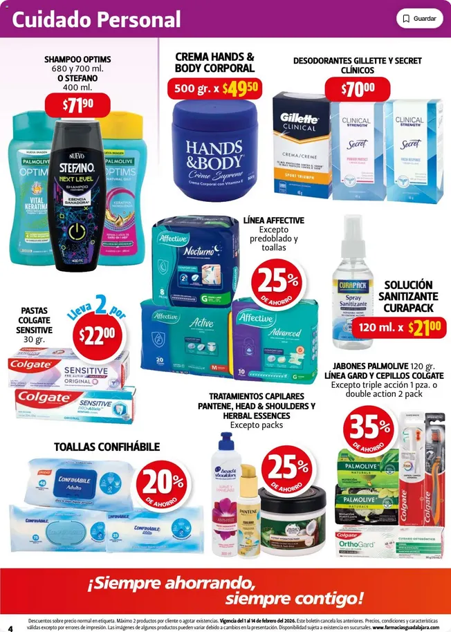 Catálogo de Farmacia Guadalajara Ofertas 1 de febrero al 14 de febrero 2026 - Pagina 4