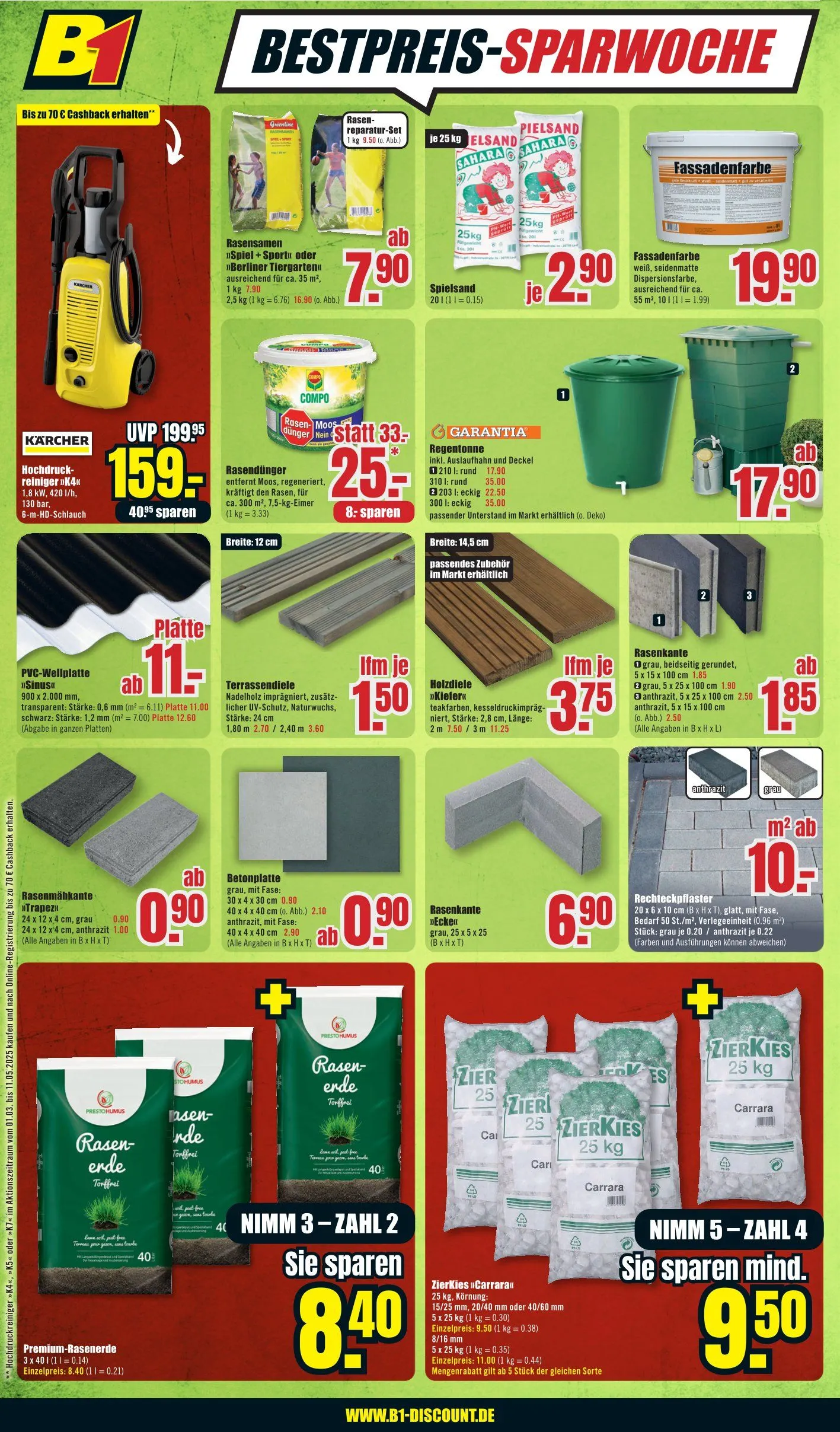 B1 Discount Baumarkt Prospekte von 26. April bis 5. Mai 2025 - Prospekt seite 4
