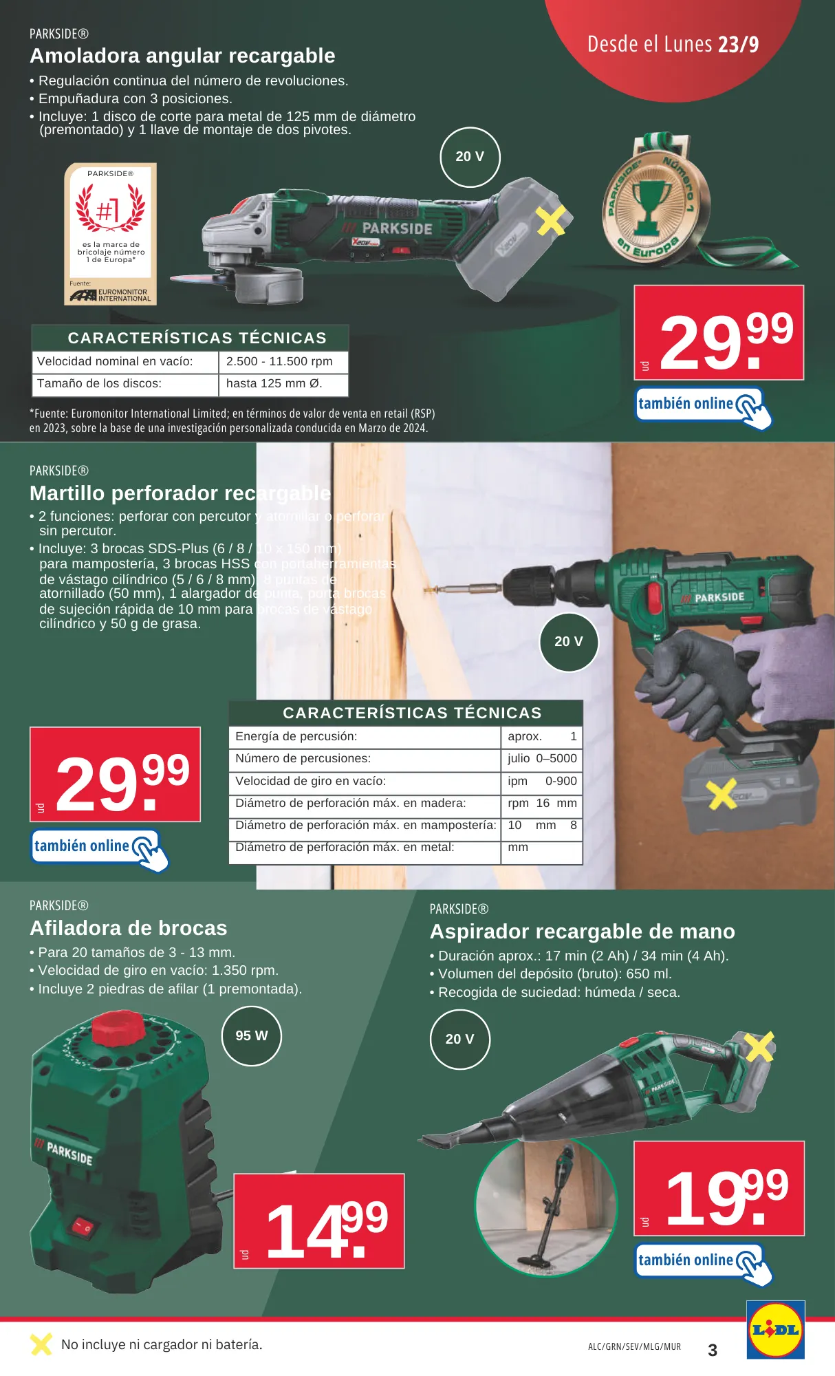 Catálogo de Lidl Ofertas del 23/09 al 29/09 23 de septiembre al 29 de septiembre 2024 - Página 3