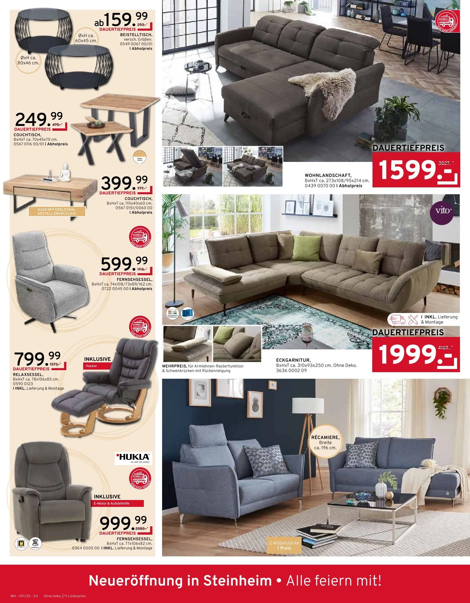 Möbel Heinrich Prospekt von 14. Februar bis 28. Februar 2025 - Prospekt seite 4