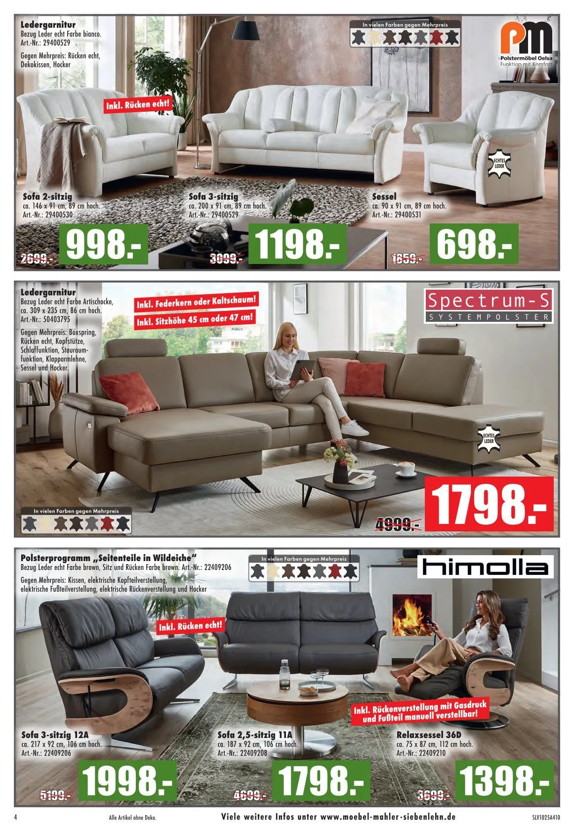 Möbel Mahler Prospekte von 29. Oktober bis 25. November 2025 - Prospekt seite 4